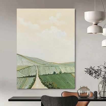 Pastel Rural Landscape Art for Countryside Home Kitchen & Farm - Themed Restaurant DLZ2149