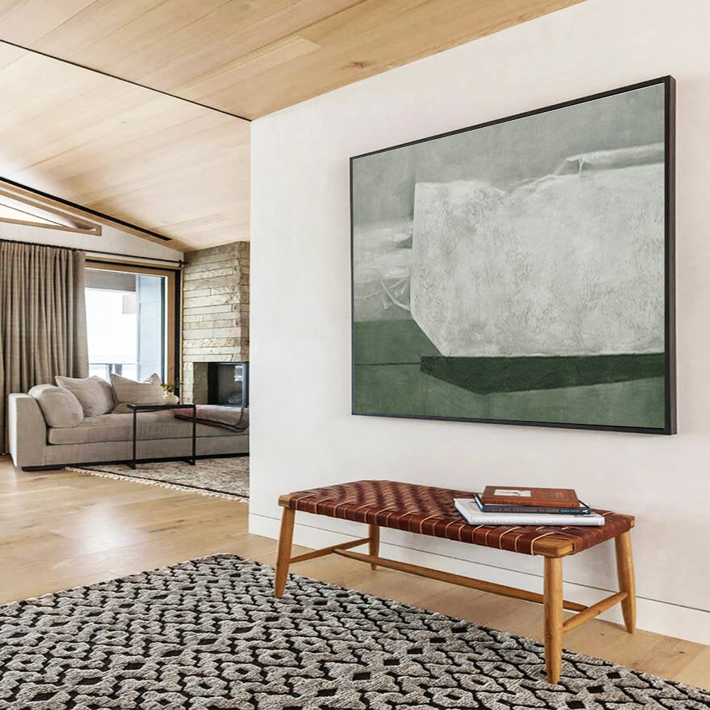 Gray - White Textured Abstract for Contemporary Art Studio DLZ2992