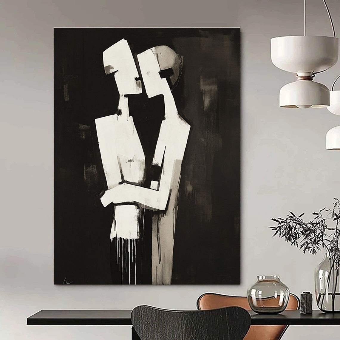 Emotional Minimalist Art for Couple’s Retreat & Art Gallery STSC024