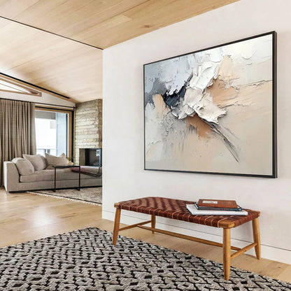 3D White Abstract Art for Modern Art Museum & Minimalist Corporate Office SC135