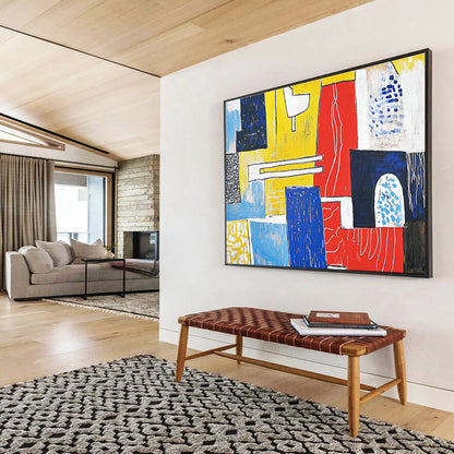 Black and White Geometric Shapes: Timeless Design for Museums & Dining Rooms SC516