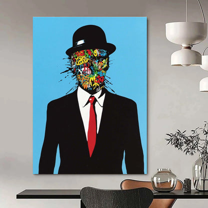 Graffiti - Faced Man Art for Urban Home Loft & Street Art Gallery STSC1056
