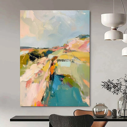 Vibrant Abstract Landscape for Modern Country Cottage & Creative Retreat Center DLZ1581