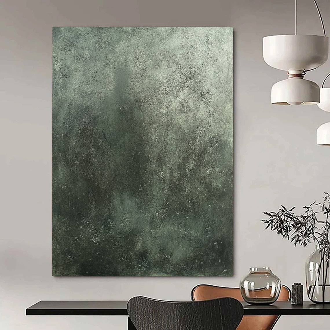 Grayish - Green Textured Background for Industrial - Style Restaurant & Modern Art Gallery STSC1290