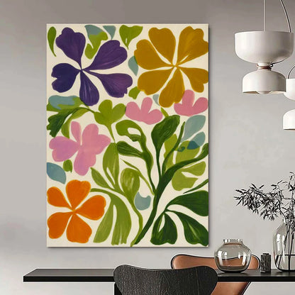 Colorful Floral Art for Bohemian Garden House & Women’s Wellness Studio DLZ1764