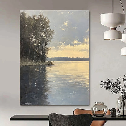 Lake at Dusk for Nature - Inspired Spa & Rustic Home Office STSC885