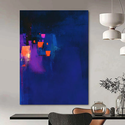 Dark Blue with Neon Accents for Modern Nightclub & Urban Art Space STSC544