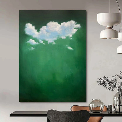 Green Clouds Painting for Botanical Garden Center & Wellness Spa DLZ0614
