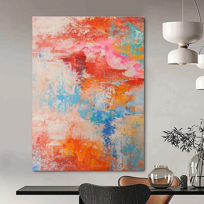 Colorful Abstract Art for Bohemian - Style Café Dining Walls DLZ0030
