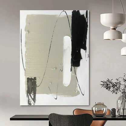 Minimalist Abstract Art for Scandinavian Bedroom & Contemporary Studio DLZ0812