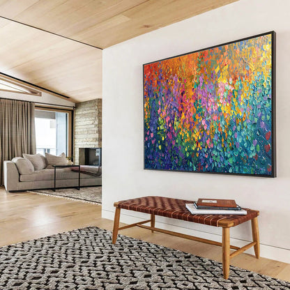 Color - Drenched Abstract Mosaic Art for Whimsical Kids’ Playrooms DLZ3086