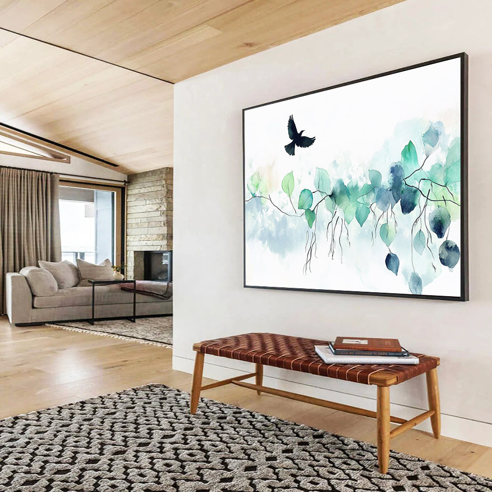 Minimalist Nature Art for Scandinavian Home & Yoga Studio SC568