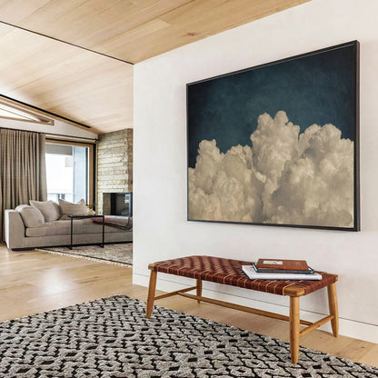 Vintage Cloud Oil Painting for Retro - Inspired Living Rooms DLZ2508