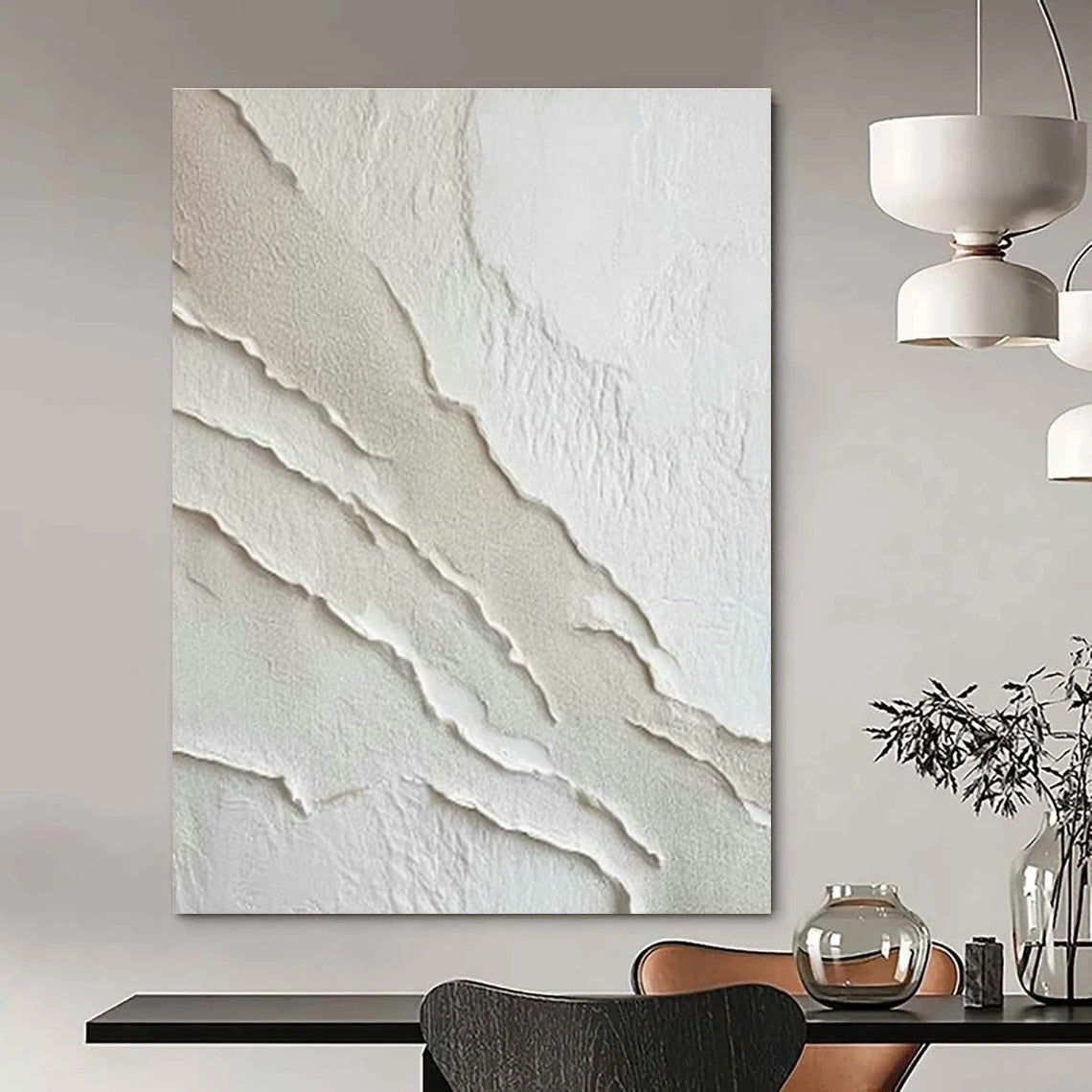White Relief Art for Modern Home Gallery Wall Highlights DLZ0266