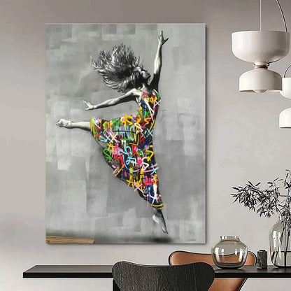 Graffiti - Style Dancer Art for Street Art Café & Dance Studio DLZ2305
