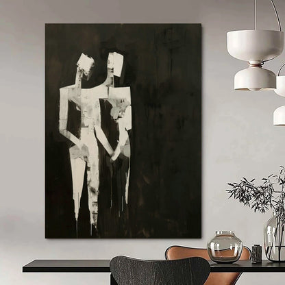 Black - White Figure Silhouette Art 2 for Living Room & Gallery DLZ0427