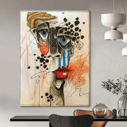 Abstract Face Art for Modern Art Gallery & Creative Studio DLZ2321
