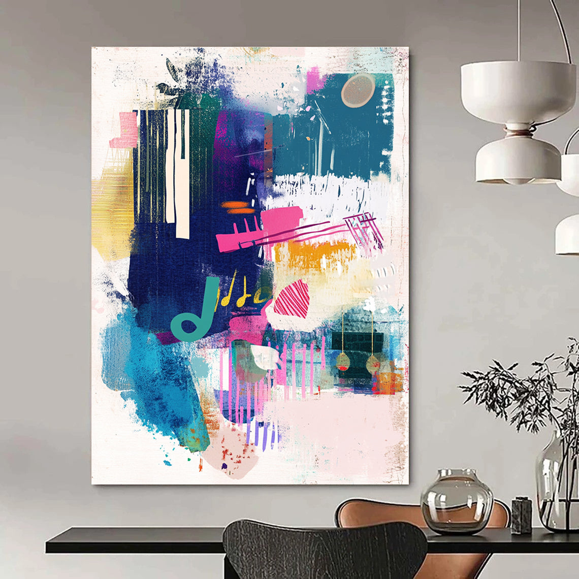 Music - Inspired Abstract for Creative Music Studio & Trendy Café STSC560