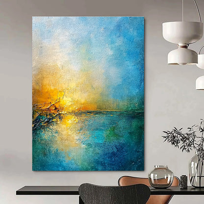Abstract Sunset Over Water for Coastal Home Bedroom & Beachfront Resort Restaurant STSC165