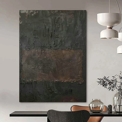 Dark Gray Abstract Art for Sophisticated Home Theater Entrances DLZ0185