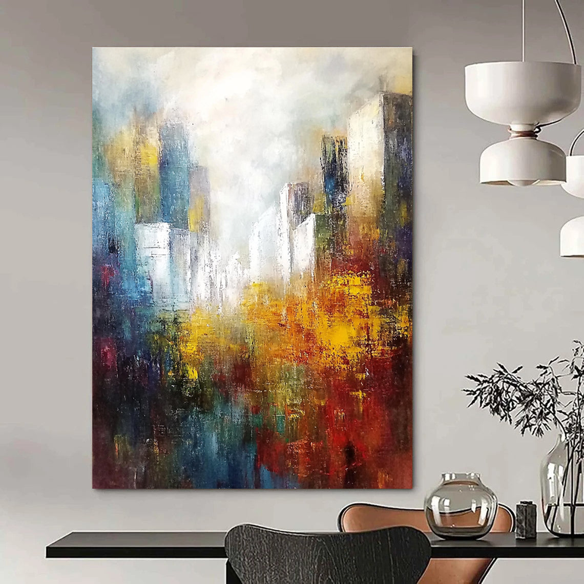Abstract Cityscape for Office & Rooftop Bar STSC106