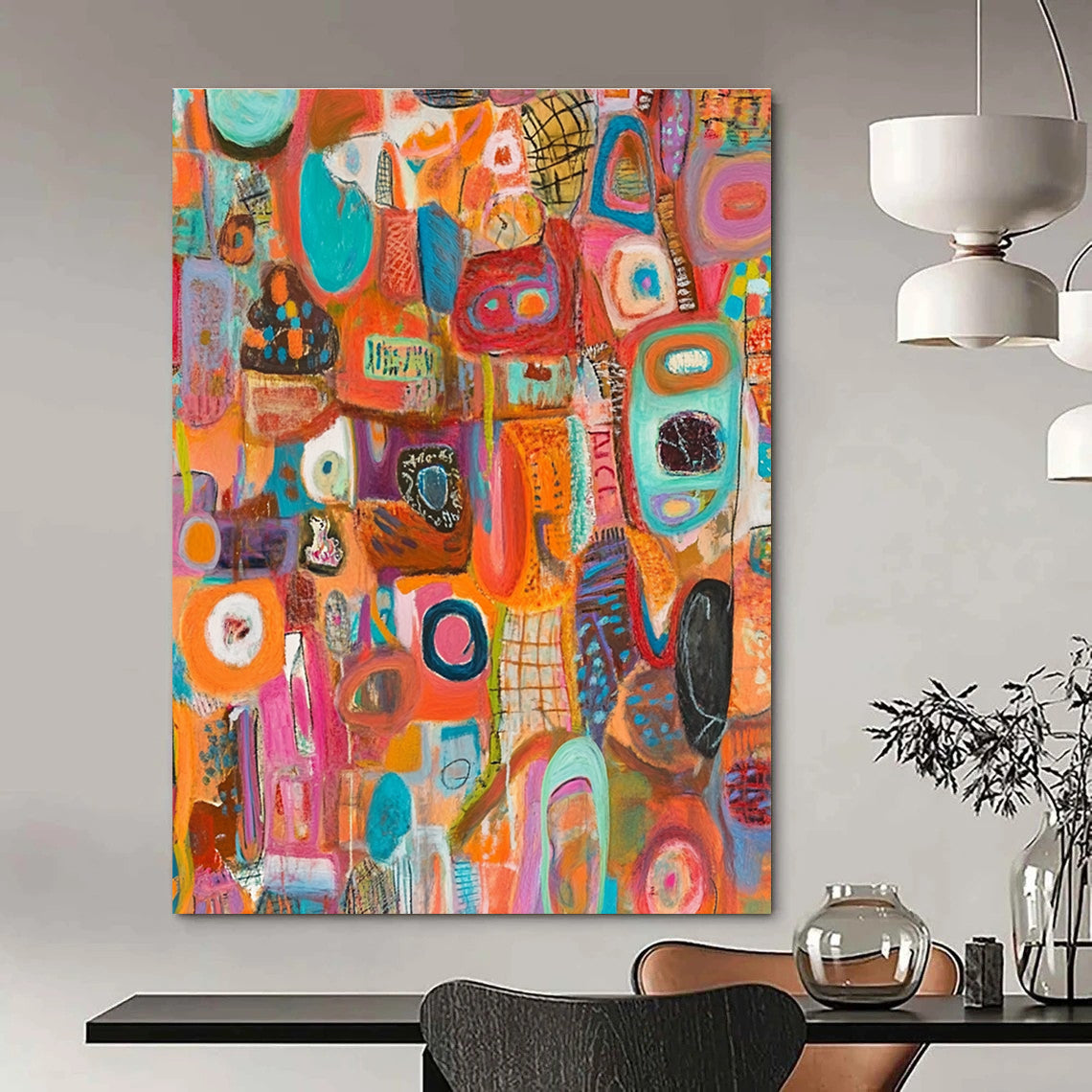 Abstract Colorful Shapes for Bohemian Café & Creative Studio STSC1221