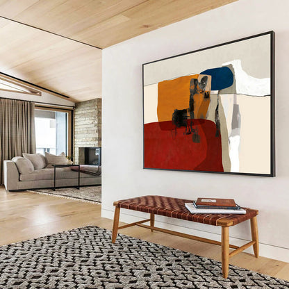 Color - Block Geometric Abstract Art for Lively Family Room DLZ2741
