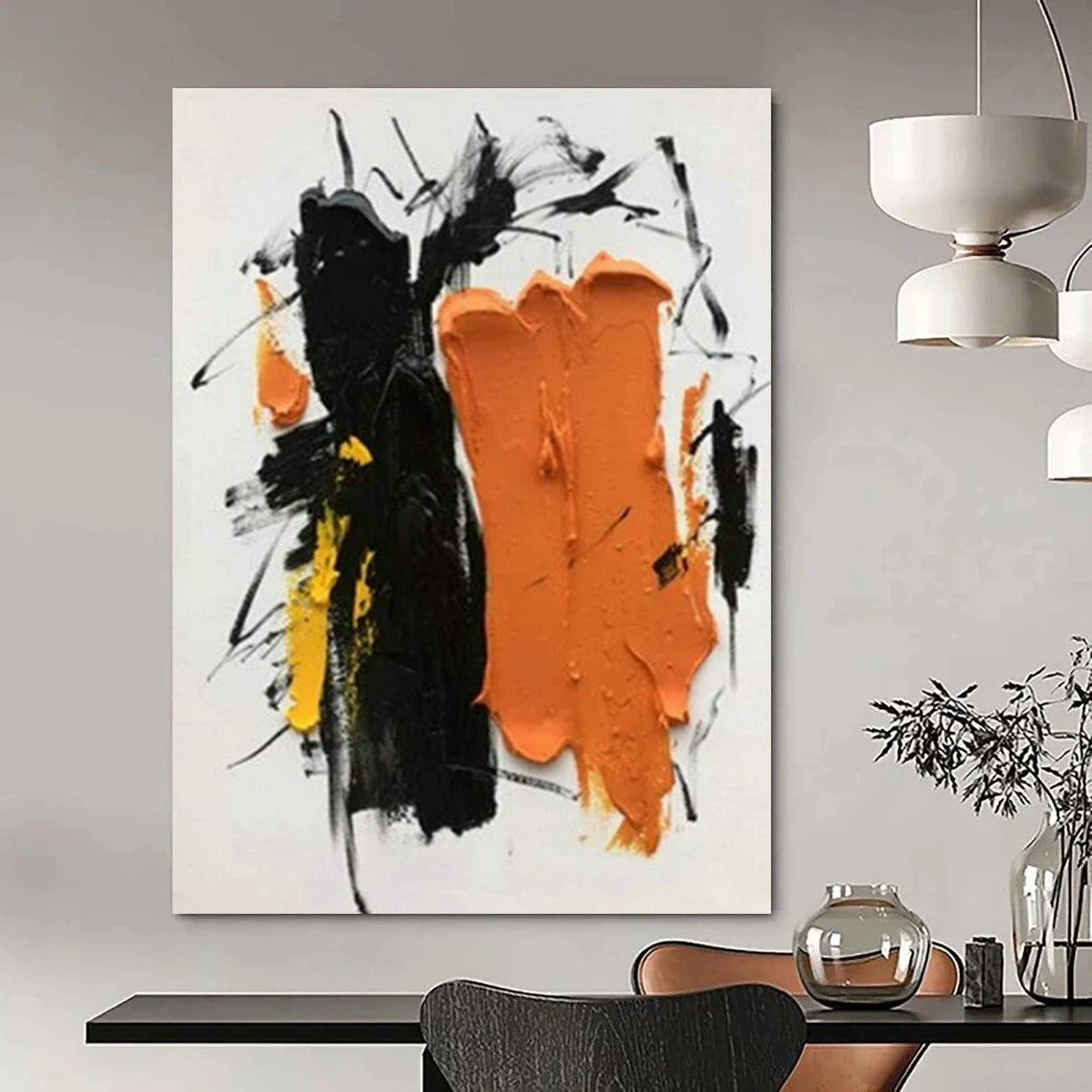 Bold Color Block Abstract Art for Contemporary Gallery & Art - Inspired Workplace DLZ1448