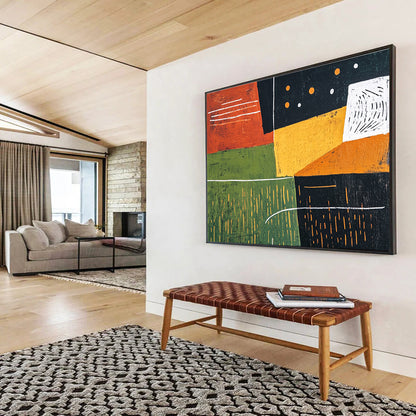 Geometric Landscape Art for Modern Farmhouse & Art - Themed Café SC520