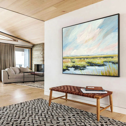 Serene Wetland Landscape Art for Nature - Lover’s Living Room DLZ3048