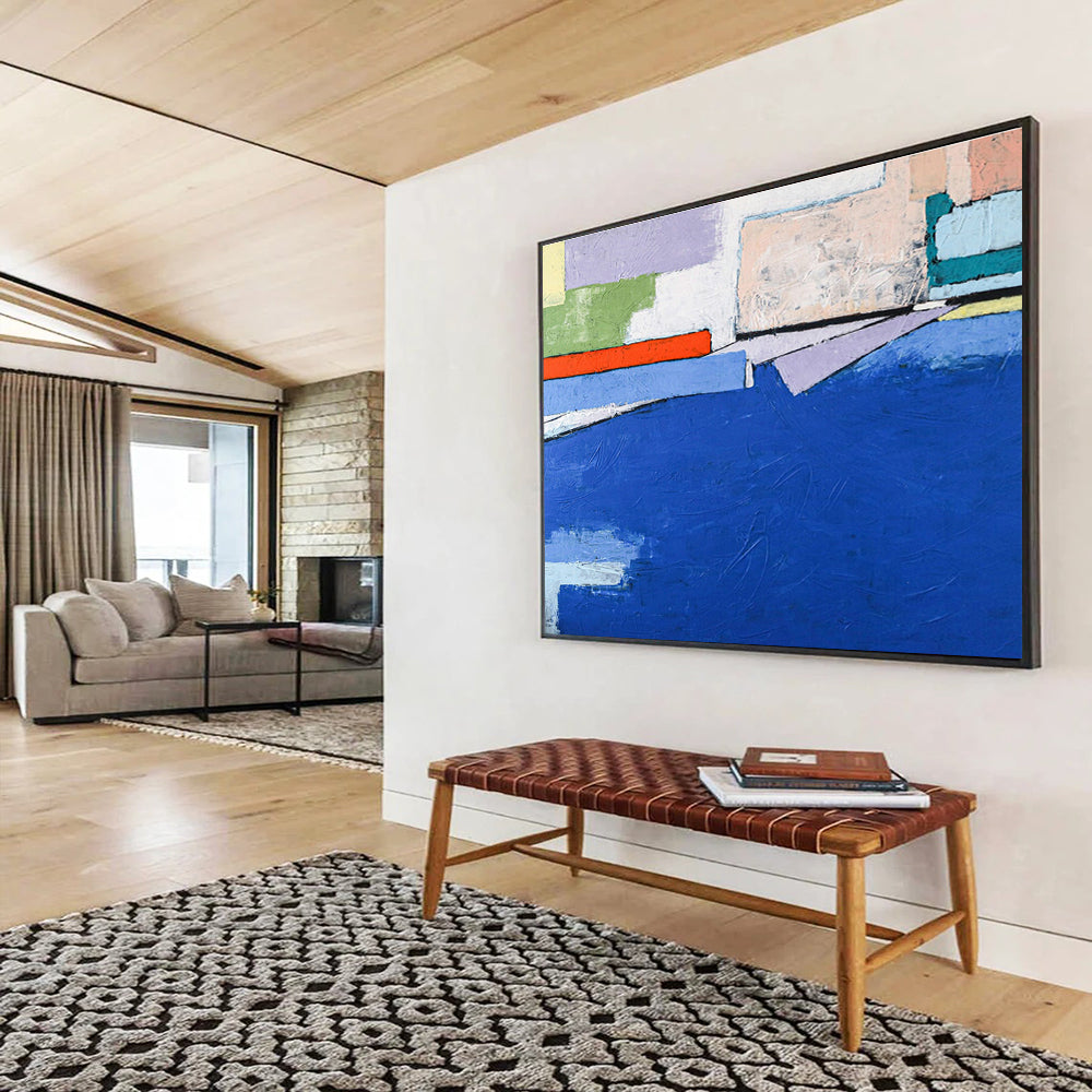 Colorful Color - Block Abstract Art for Community Center Gallery DLZ2959