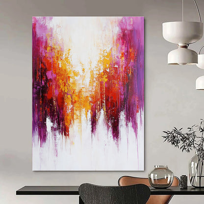 Purple and Orange Abstract Path for Art - Inspired Lounge & Sophisticated Spa STSC416