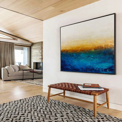 Gradient Color Abstract Art: Create a Relaxing Balcony Oasis DLZ2391