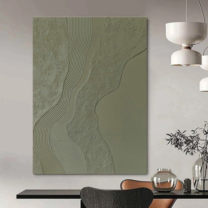 Textured Earth - Tone Abstract Art for Bedroom & Hallway DLZ0392