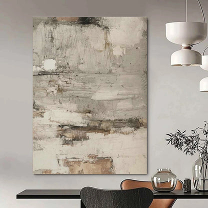 Gray - White Abstract Art for Calming Home Bedroom Ceiling Accents DLZ0209