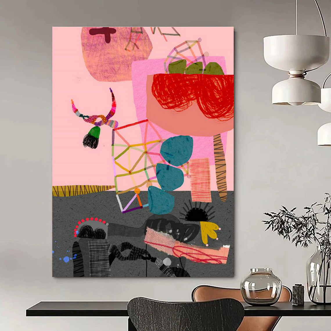 Creative Collage Art for Trendy Café Community Boards DLZ0166