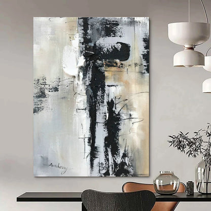 Monochrome Abstract Art for Modern Office & Industrial Gallery DLZ0811