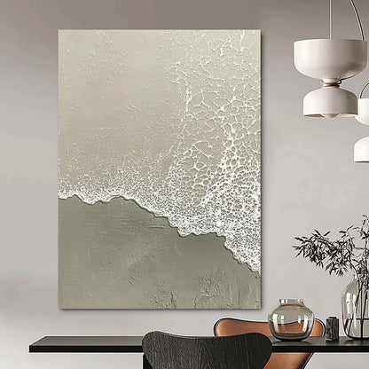 Grey Beach Foam Textures for Modern Minimalist Office & Industrial - Inspired Art Space STSC955