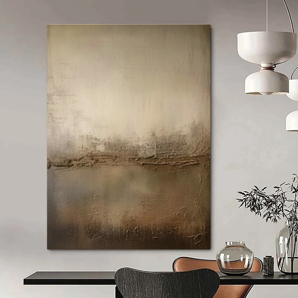 Beige Textured Abstract for Rustic - Chic Home Library & Artisanal Coffee Roastery DLZ0898