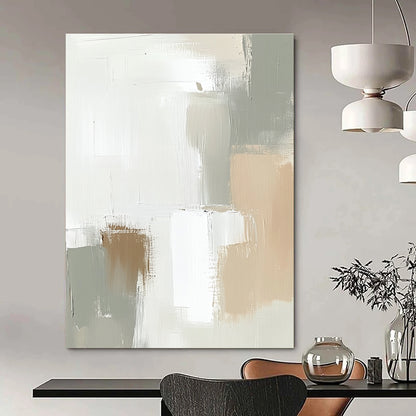Neutral - Toned Abstract for Scandinavian - Style Home & Calm Meditation Space STSC379