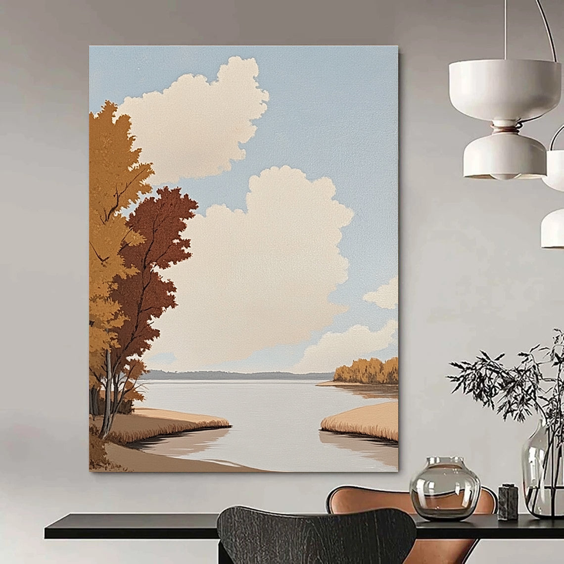 Minimalist Green Textured Art for Modern Office & Home Study STSC1020