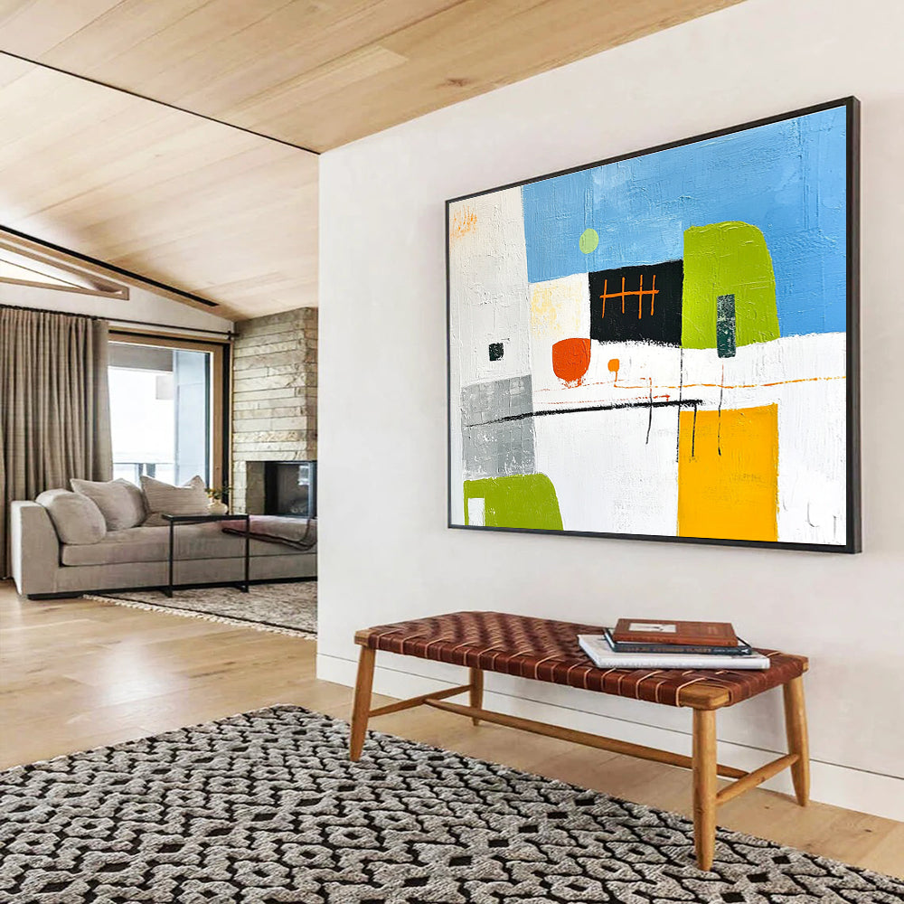 Color Block Abstract Art for Creative Startup Office & Art - Focused Daycare SC099