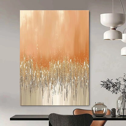 Glittering Orange and Gold for Luxury Hotel Lobby & Glamorous Home Entrance STSC980