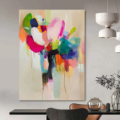Bold Floral Abstract for Modern Home Office & Art - Loving Bedroom STSC822