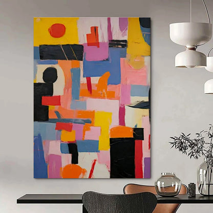 Colorful Geometric Abstract Art for Urban Loft & Fashion Design Studio DLZ1767