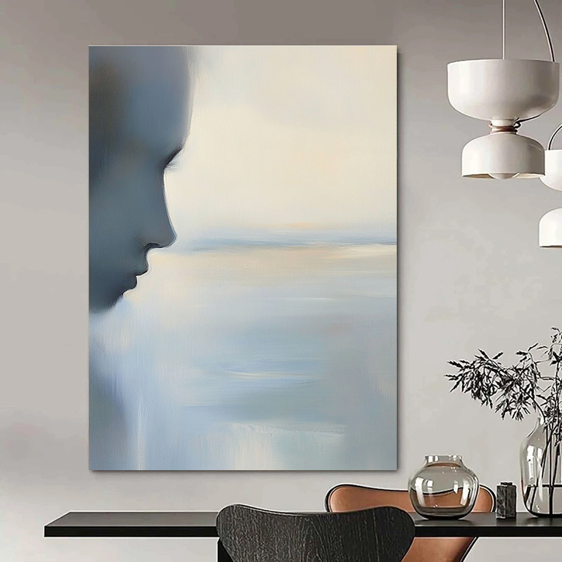 Profile by the Sea for Minimalist Bedroom & Art - Loving Library STSC883