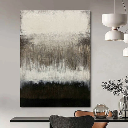 Gray - Black Abstract Drip Art for Industrial Loft & Contemporary Studio DLZ2043