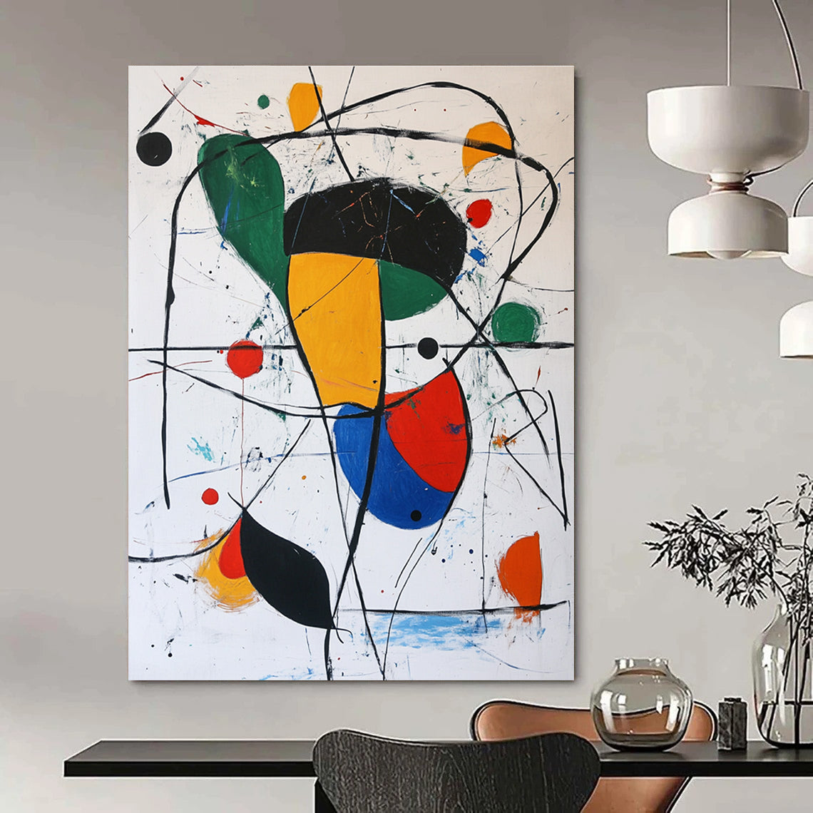 Colorful Abstract Shapes for Playful Children’s Room & Modern Art Gallery Café STSC377