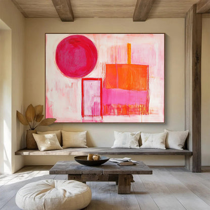 Abstract Geometric Art for Modern Living Room & Art Gallery SC540