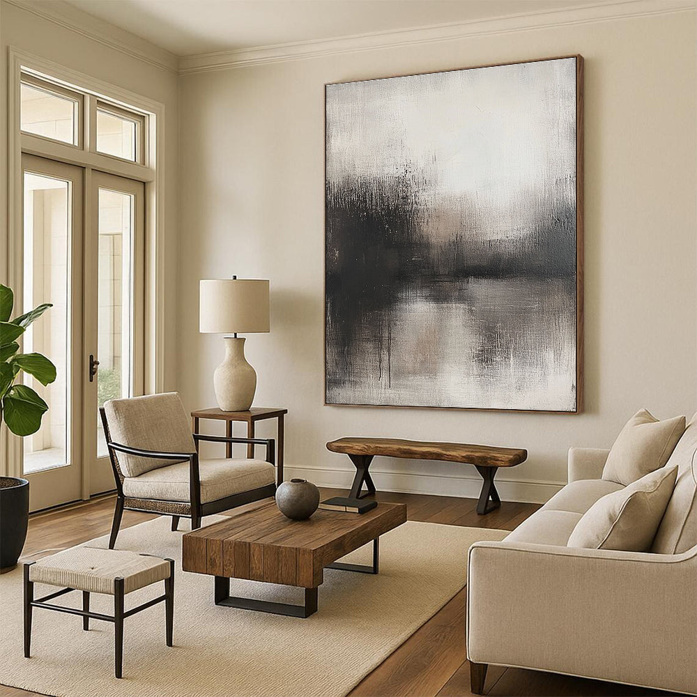 Dark Misty Lake Art for Cinema Room & Man Cave STSC085